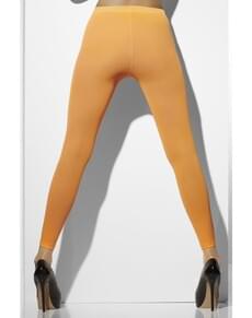 Leggings cor de laranja néon