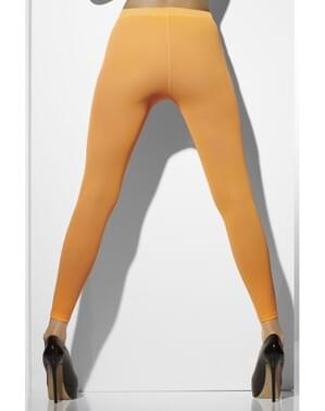 Neon orange leggings