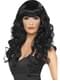 Long Black Wig with Fringe
