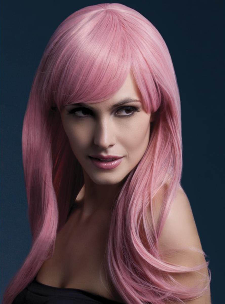 Pink neon Sienna wig