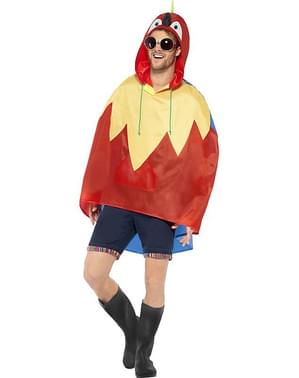 Feest poncho papegaai