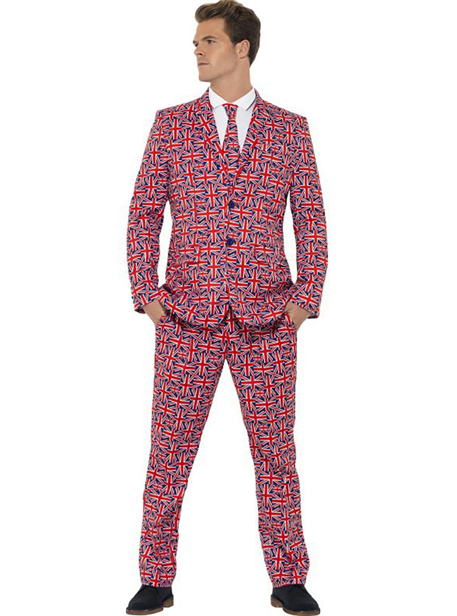 Traje con diseño de Banderas de Reino Unido 