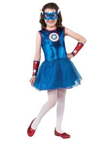 Costume Captain America tutu pour fille