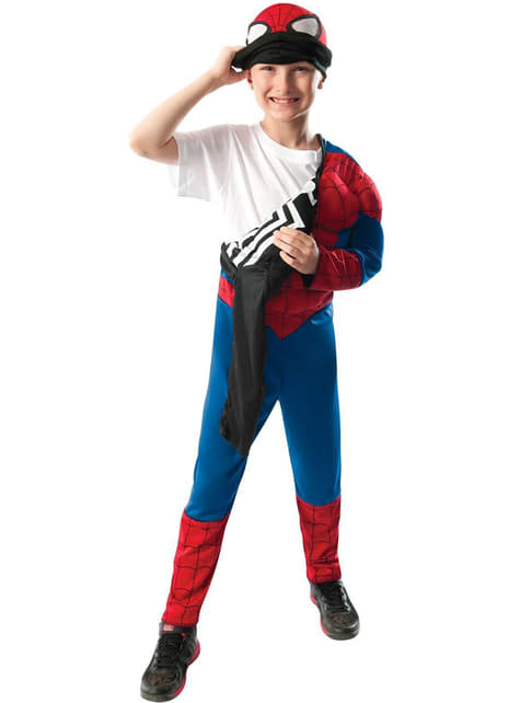 Costume da Ultimate Spiderman reversibile da bambino
