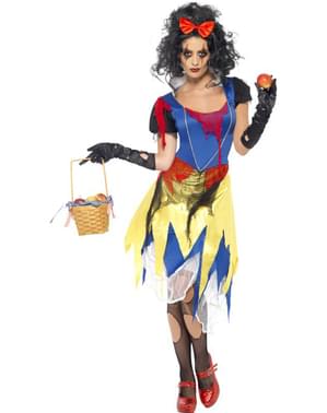 Bir kadın için Zombie Snow White kostümü