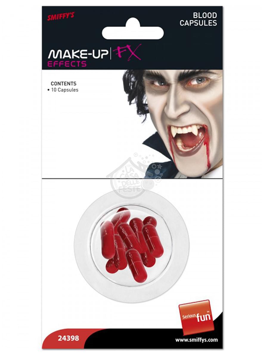 Fake blood capsules