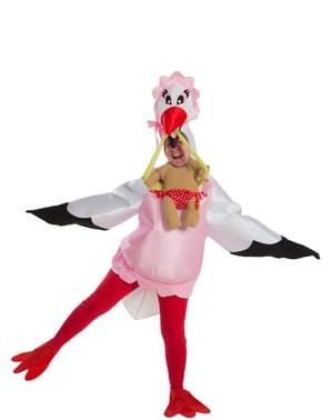 Stork costume for a woman