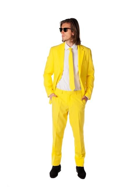 Party Plain Men Cotton Mustard Yellow Two Piece Suit, Size: XL at Rs  1499/set in New Delhi