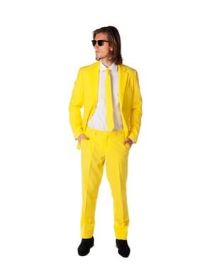 Keltainen tyyppi Opposuit -puku