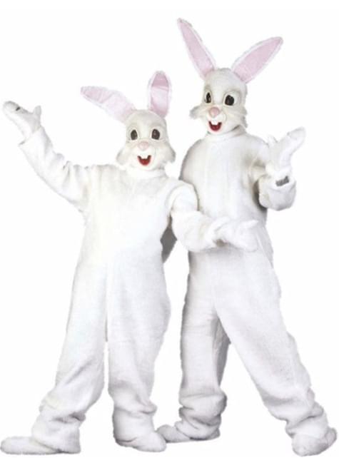 Déguisement lapin de Pâques adulte : Costume lapin blanc