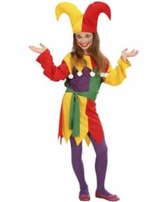 Jester costume for a girl