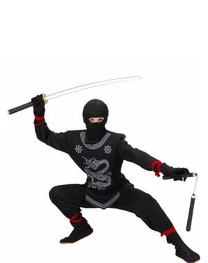 Bir çocuk için ejderha ninja kostümü