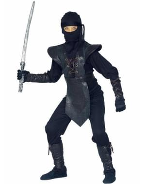 Ninja warrior deluxe costume for a child