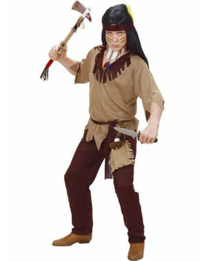 Bir çocuk için Cherokee Hint kostümü