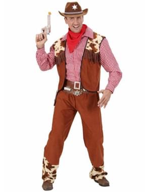 Costume da cowboy del far west per uomo