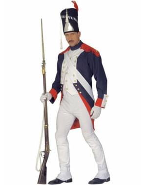 Napoleono kareivio kostiumas žmogui