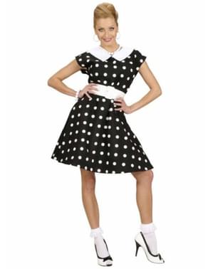 Costum anii 50 negru pentru femeie