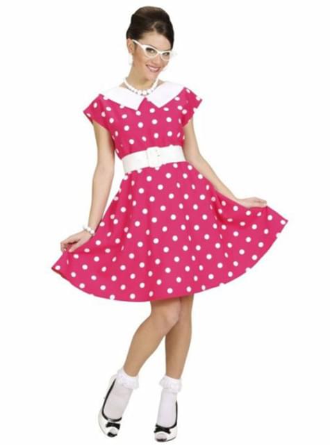 Costume anni '50 rosa per donna. I più divertenti