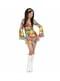 Hippie flower power costume for a woman
