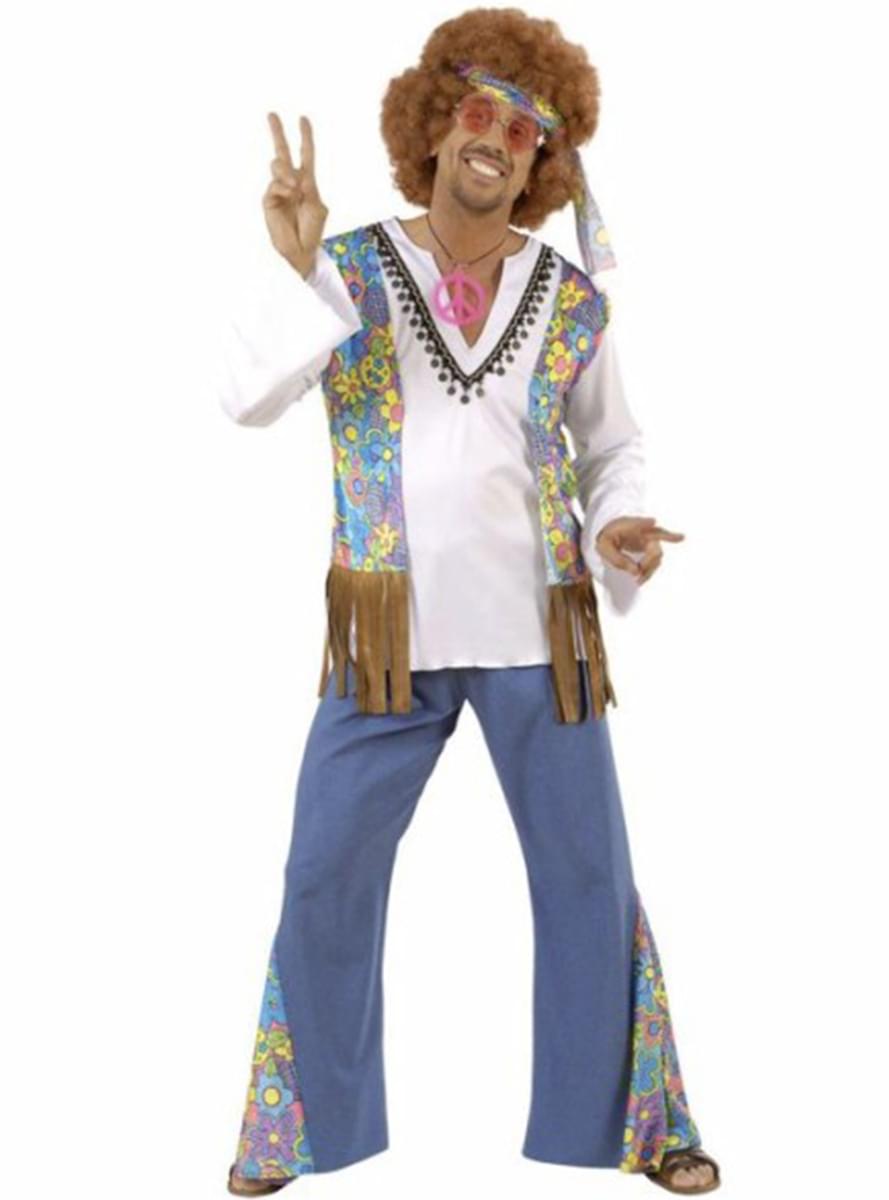 Woodstock Festival hippie costume for a man. Express ...