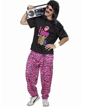 Fato I love 80´s para homem