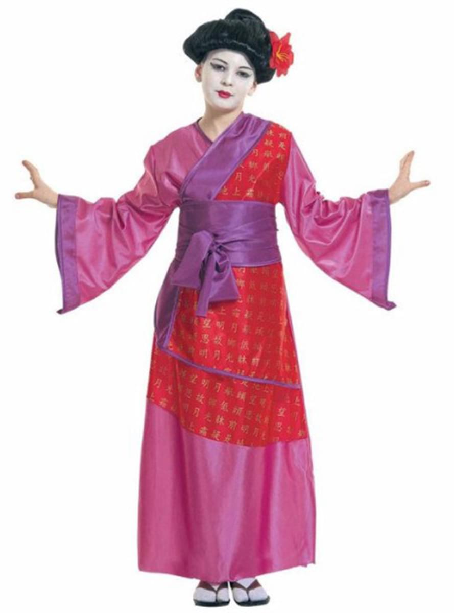 Traditional geisha girl costume for a girl