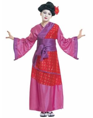 Pakaian geisha tradisional untuk seorang gadis