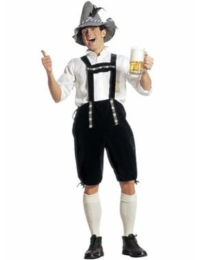 Bayersk lederhosen kostume til mænd
