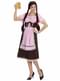 Pink barmaid costume for a woman