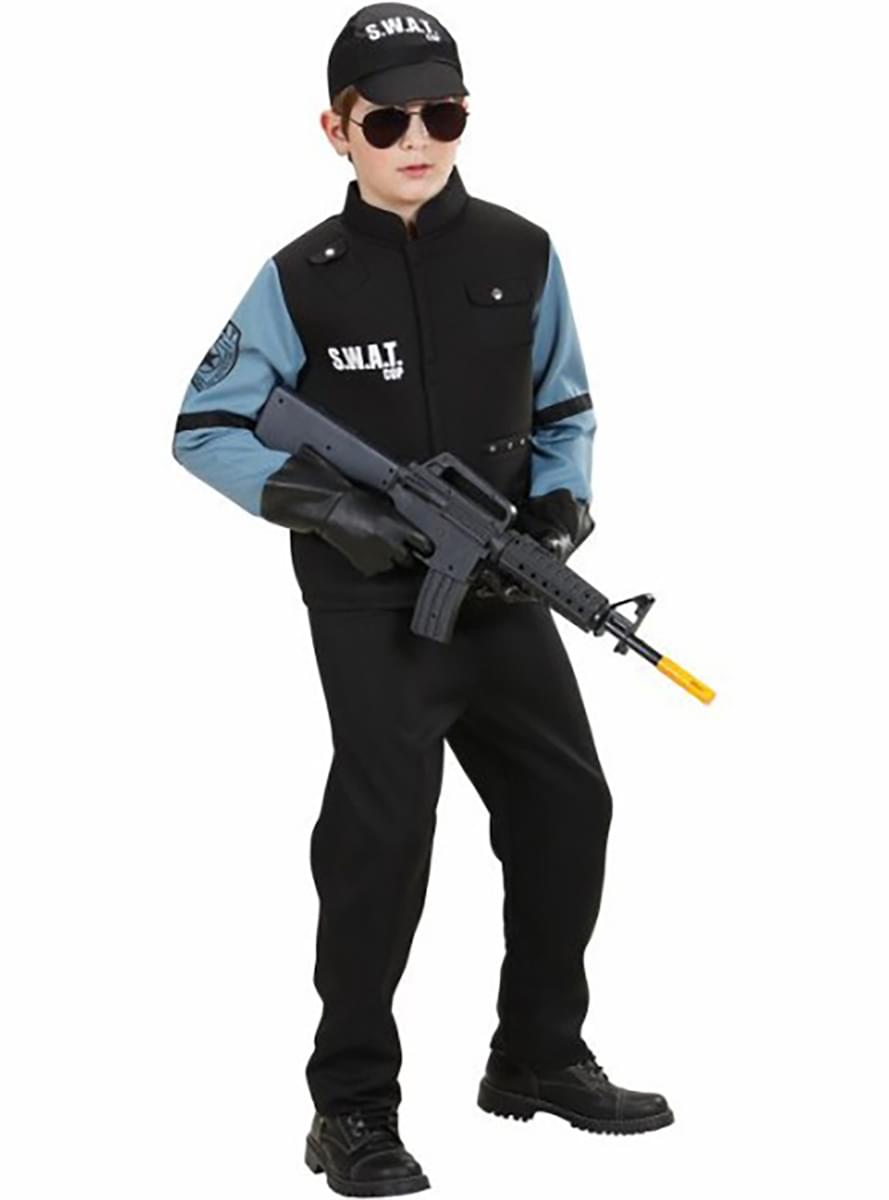 Costume da agente della S.W.A.T. per bambino. Consegna express Funidelia