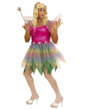 Rainbow fairy costume for a man