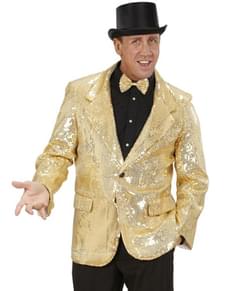 Gold sequin jacket for a man