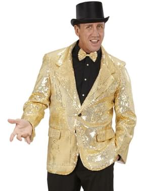 Jaket sequin emas untuk lelaki