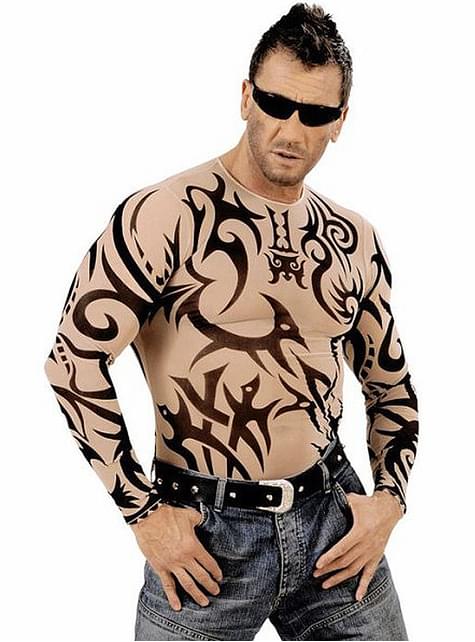 Tribal tattoo tshirt for a man. Express delivery | Funidelia