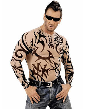 Tribal Tattoo T-skjorte for Mann