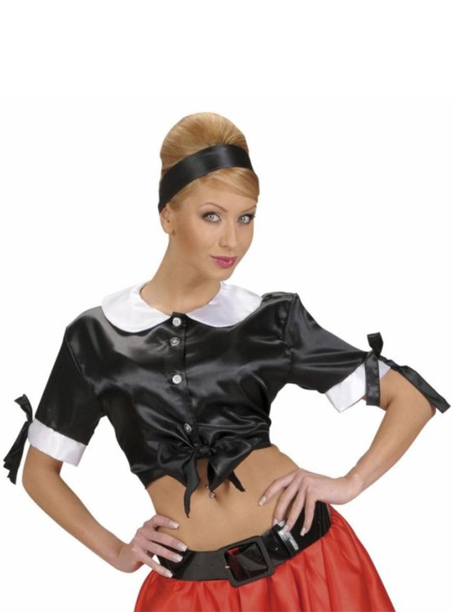 Top czarny kelnerka z lat 50'tych