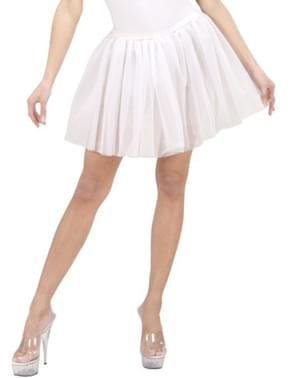 White ballerina tutu for a woman
