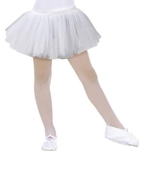 Hvit ballerina tutu for jente