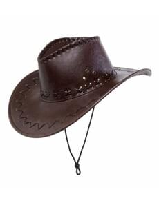 Chapéu de cowboy castanho