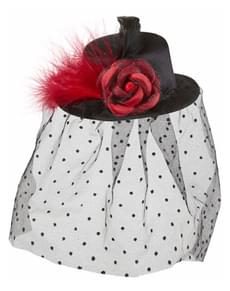 Cabaret minihat with veil