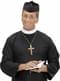Priester Hut schwarz