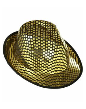 Topi payet emas