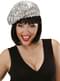 Baret met zilveren glitters