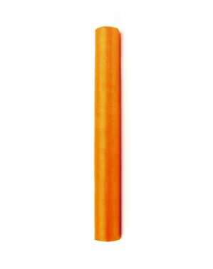 Rollo de organza naranja de 36cm x 9m