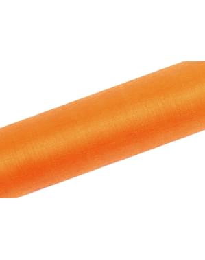 16 cm x 9 m ölçülerinde turuncu renkli organze rulo