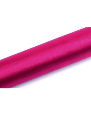 16 cm x 9 m ölçüsündeki fuşyadaki organze rulo