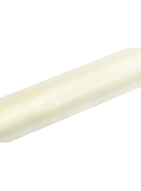 Rouleau en organza beige de 16cm x 9m
