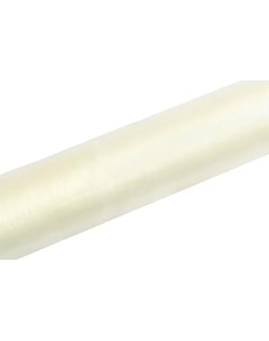 Rotolo di organza beige di 16cm x 9m