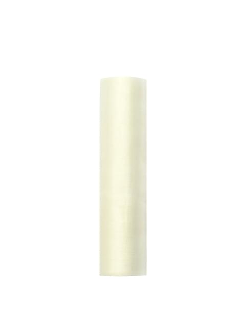 Rouleau en organza beige de 16cm x 9m