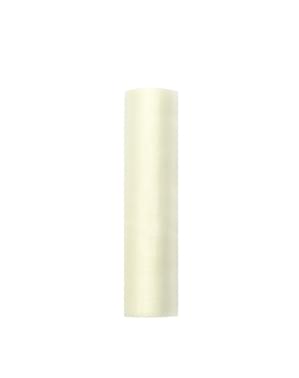 Rotolo di organza beige di 16cm x 9m